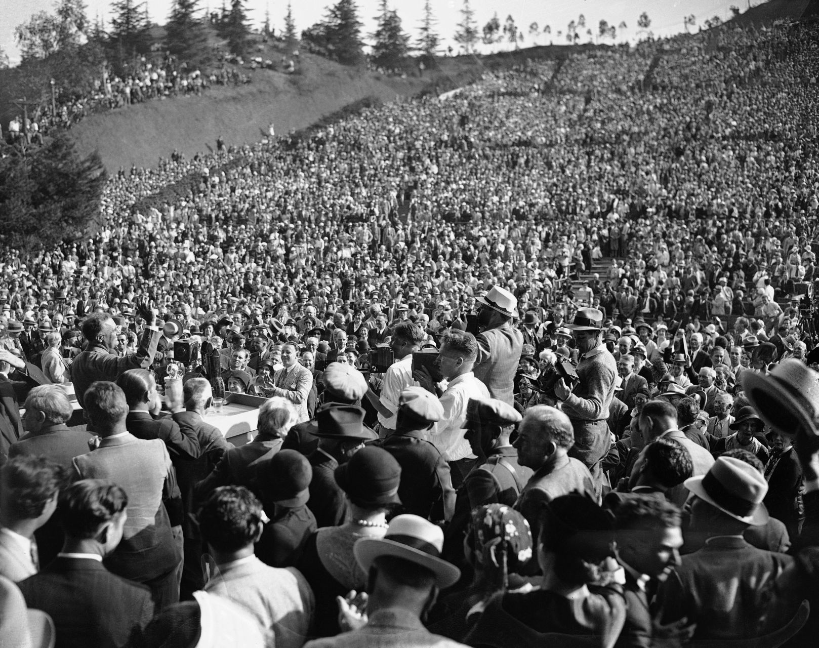 1932: FDR Speaks At Hollywood Bowl